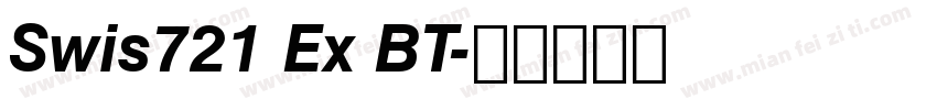 Swis721 Ex BT字体转换